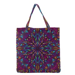 Kaleidoscope Triangle Curved Grocery Tote Bag