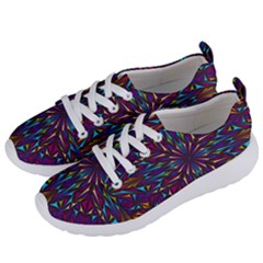 Kaleidoscope Triangle Curved Women s Lightweight Sports Shoes