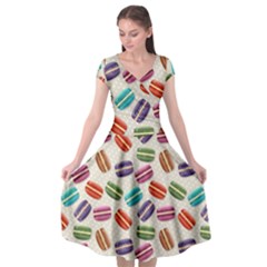 Macaron Bread Cap Sleeve Wrap Front Dress by HermanTelo