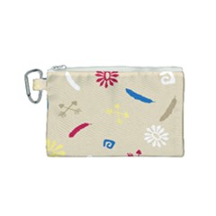 Pattern Culture Tribe American Canvas Cosmetic Bag (small) by HermanTelo