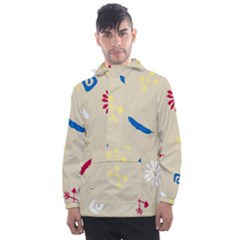 Pattern Culture Tribe American Men s Front Pocket Pullover Windbreaker by HermanTelo