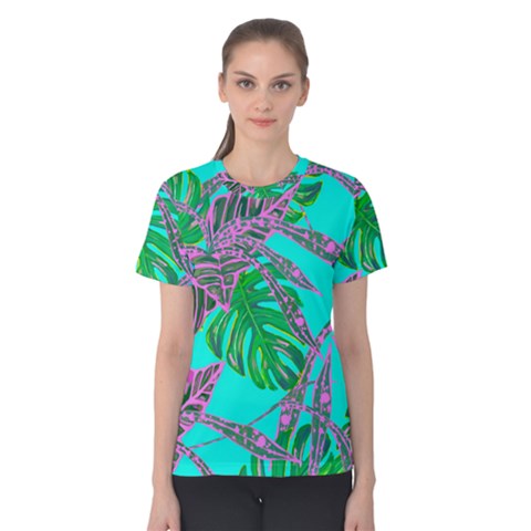 Painting Oil Leaves Nature Reason Women s Cotton Tee by HermanTelo