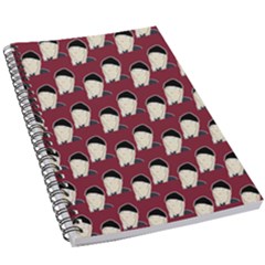Beanie Boy Pattern Red 5 5  X 8 5  Notebook by snowwhitegirl