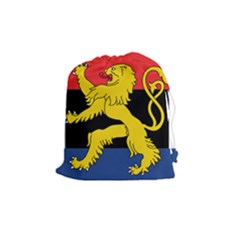 Flag Of Benelux Union Drawstring Pouch (medium) by abbeyz71