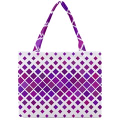 Pattern Square Purple Horizontal Mini Tote Bag