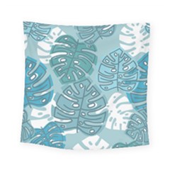 Pattern Leaves Banana Square Tapestry (small) by HermanTelo