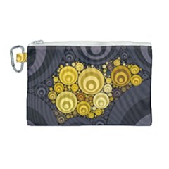 Retro Color Style Canvas Cosmetic Bag (large)