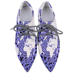 Sea Ocean Underwater Pointed Oxford Shoes