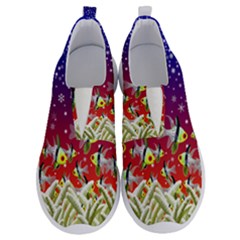 Sea Snow Christmas Coral Fish No Lace Lightweight Shoes