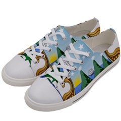 Coat Of Arms Of Costa Rica Women s Low Top Canvas Sneakers by abbeyz71