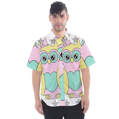 Sowa Child Owls Animals Men s Short Sleeve Shirt by Sapixe