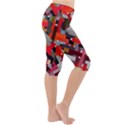 Maze Mazes Fabric Fabrics Color Lightweight Velour Cropped Yoga Leggings View3