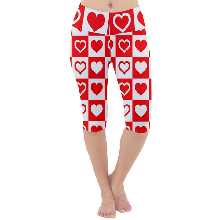 Background Card Checker Chequered Lightweight Velour Cropped Yoga Leggings