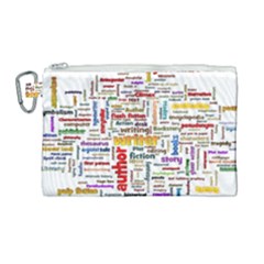 Writing Author Motivation Words Canvas Cosmetic Bag (large) by Sapixe