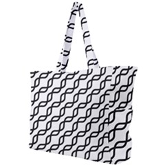 Diagonal Stripe Pattern Simple Shoulder Bag
