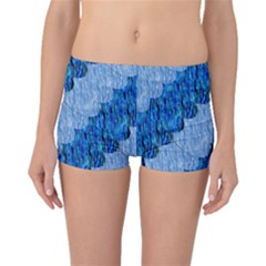Texture Surface Blue Shapes Boyleg Bikini Bottoms