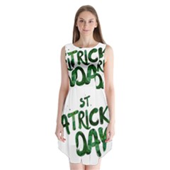 St Patrick s Day Sleeveless Chiffon Dress   by HermanTelo