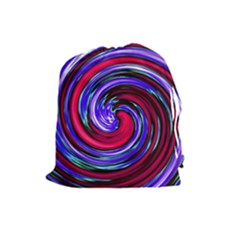 Swirl Vortex Motion Drawstring Pouch (large)