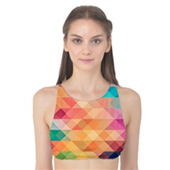 Texture Triangle Tank Bikini Top