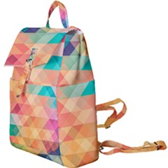 Texture Triangle Buckle Everyday Backpack