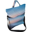Wave Background Fold Over Handle Tote Bag View1