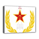 Badge of People s Liberation Army Rocket Force Deluxe Canvas 20  x 16  (Stretched)