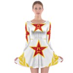 Badge of People s Liberation Army Rocket Force Long Sleeve Skater Dress