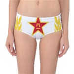 Badge of People s Liberation Army Rocket Force Mid-Waist Bikini Bottoms
