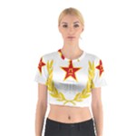 Badge of People s Liberation Army Rocket Force Cotton Crop Top