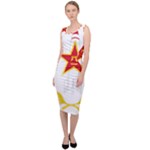 Badge of People s Liberation Army Rocket Force Sleeveless Pencil Dress
