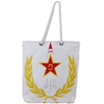 Badge of People s Liberation Army Rocket Force Full Print Rope Handle Tote (Large)