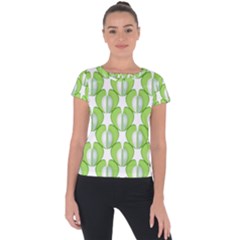 Herb Ongoing Pattern Plant Nature Short Sleeve Sports Top 