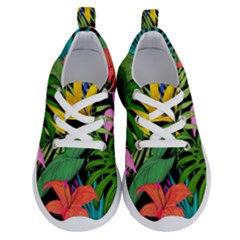 Tropical Greens Leaves Running Shoes