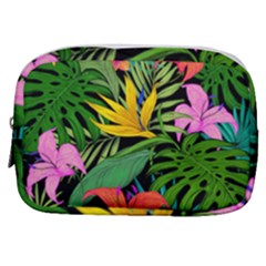 Tropical Greens Leaves Make Up Pouch (small) by Alisyart