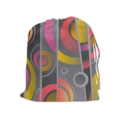Abstract Colorful Background Grey Drawstring Pouch (xl) by Bajindul