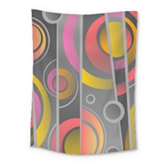 Abstract Colorful Background Grey Medium Tapestry by Bajindul
