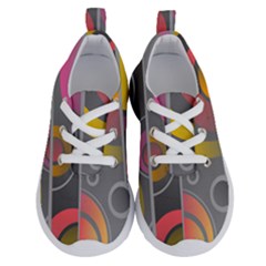 Abstract Colorful Background Grey Running Shoes by Bajindul