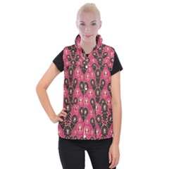 Background Abstract Pattern Women s Button Up Vest by Bajindul