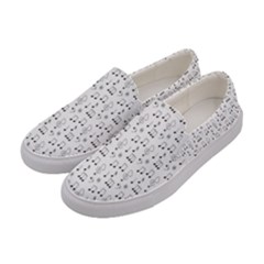 Music Notes Background Wallpaper Women s Canvas Slip Ons by Bajindul