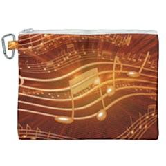 Music Notes Sound Musical Love Canvas Cosmetic Bag (xxl) by Bajindul