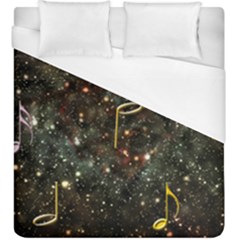 Music Clef Musical Note Background Duvet Cover (king Size) by Bajindul