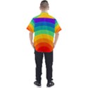 Rainbow Background Colorful Men s Short Sleeve Shirt View2