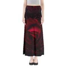 Rose Art Beautiful Beauty Bloom Full Length Maxi Skirt by Pakrebo