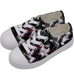 Abstract Background Science Fiction Kids  Low Top Canvas Sneakers by Pakrebo