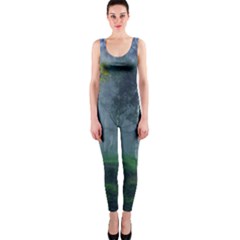 Birch Forest Nature Landscape One Piece Catsuit by Pakrebo