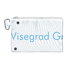 Logo Of Visegrád Group Canvas Cosmetic Bag (large) by abbeyz71