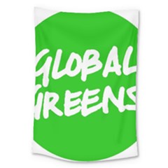 Logo Of Global Greens  Large Tapestry by abbeyz71