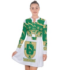 Flag Of State Of Yucatán Long Sleeve Panel Dress by abbeyz71