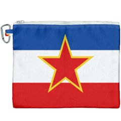 Civil Ensign Of Yugoslavia, 1950-1992 Canvas Cosmetic Bag (xxxl) by abbeyz71