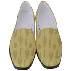 Cactus Pattern Women s Classic Loafer Heels by Valentinaart